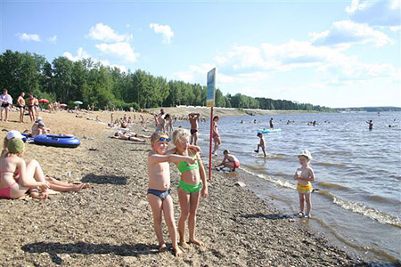 Пляж в Усть-Качке
